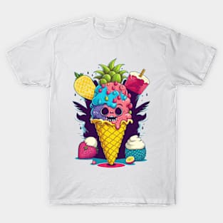 Ice Cream Madness Time T-Shirt